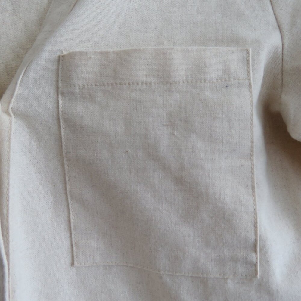 PRINCESS POLLY Linen Blend Utility Boilersuit Jumpsuit in Oatmeal - Size US 4 - Picture 6 of 16